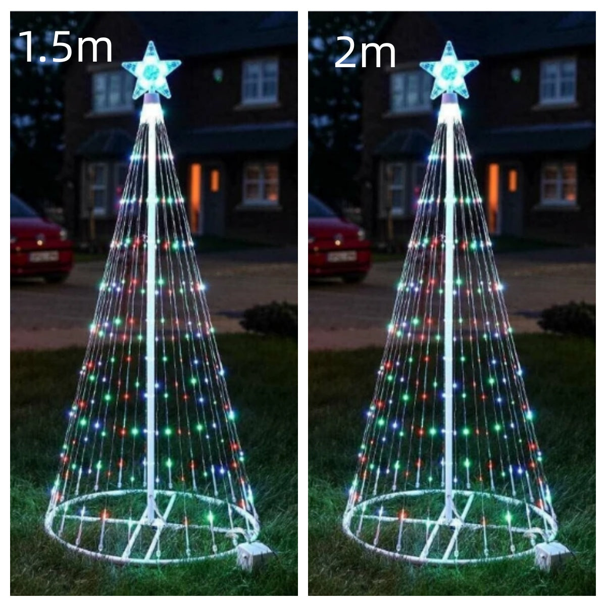 Multi color led christmas tree