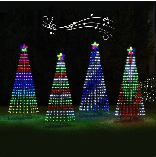 Multi color led christmas tree