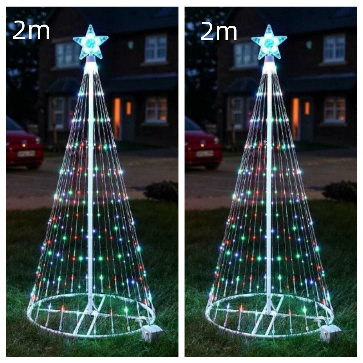 Multi color led christmas tree