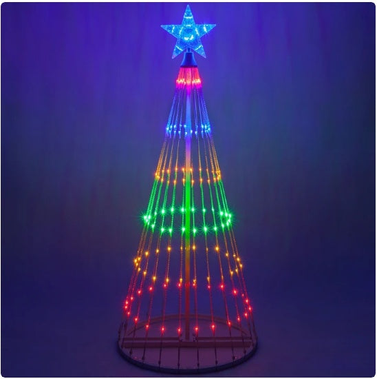 Multi color led christmas tree