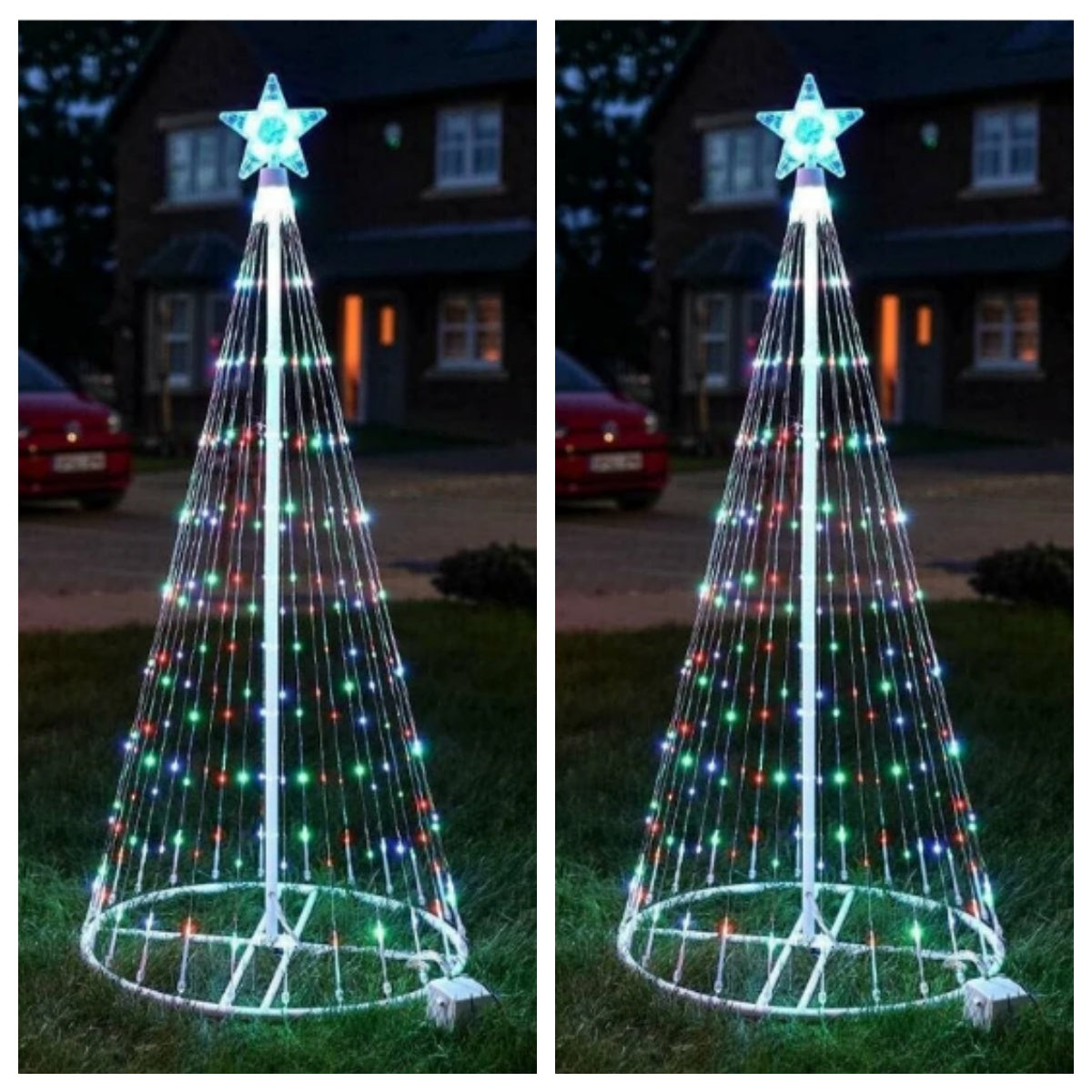 Multi color led christmas tree