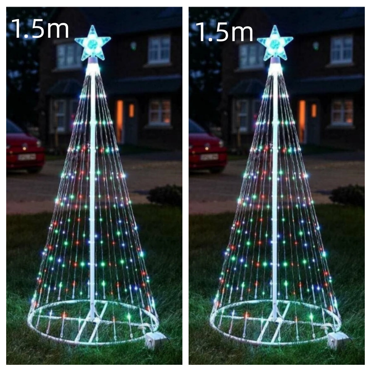 Multi color led christmas tree